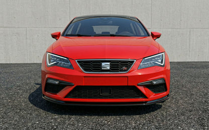 💕 Splitter Anteriore Adatto per Seat Leon Mk3.5 (2016-2020) Nero Lucido 💕