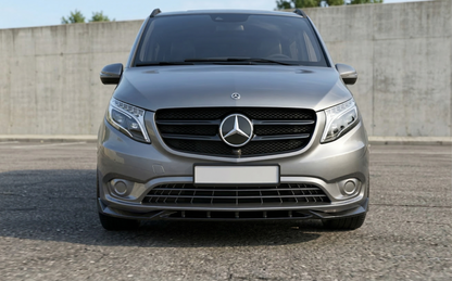 💕 Splitter Anteriore Adatto per Mercedes-Benz Vito W447 Facelift Nero Lucido 💕