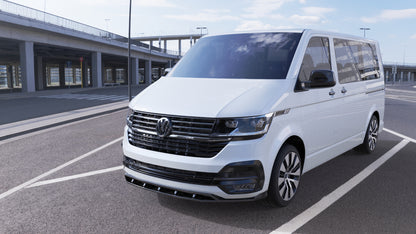💕Splitter Anteriore Adatto per VW Transporter T6.1 2019-2021 Nero Lucido💕