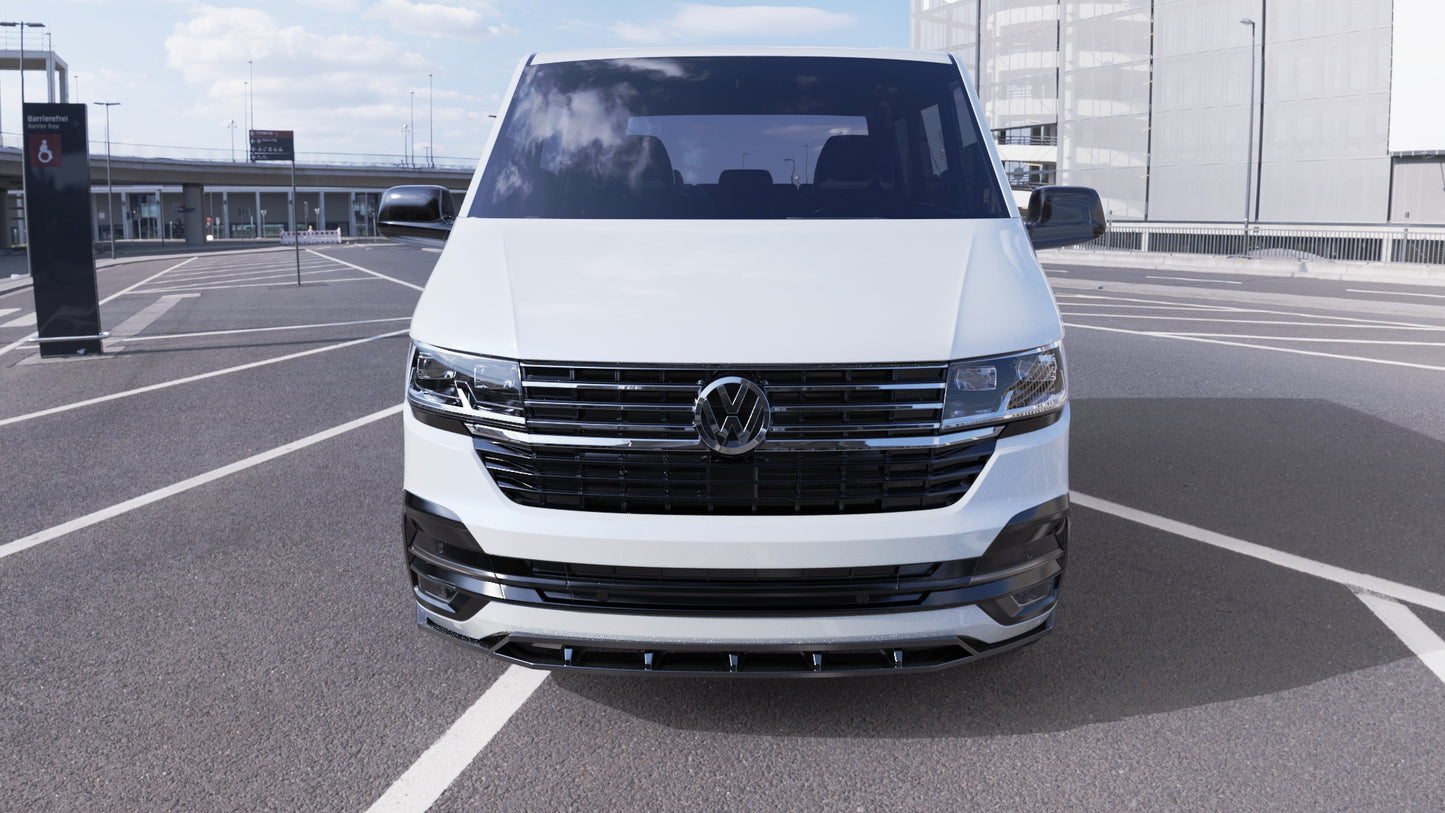 💕Splitter Anteriore Adatto per VW Transporter T6.1 2019-2021 Nero Lucido💕