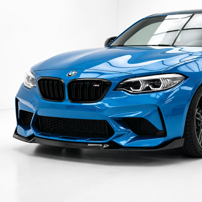 💕Splitter Anteriore Adatto per BMW M2 Series Competition F87 (2018-2020) Nero Lucido💕
