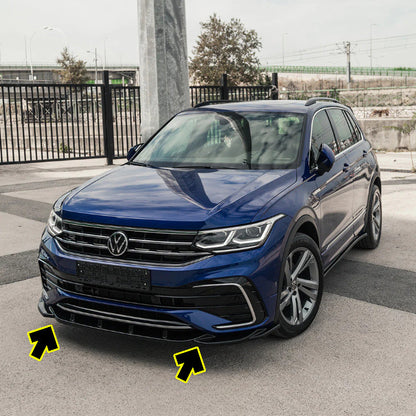 ⭐SPLITTER ANTERIORI ADATTO PER VW Tiguan R-Line Mk2 Facelift 20-24⭐