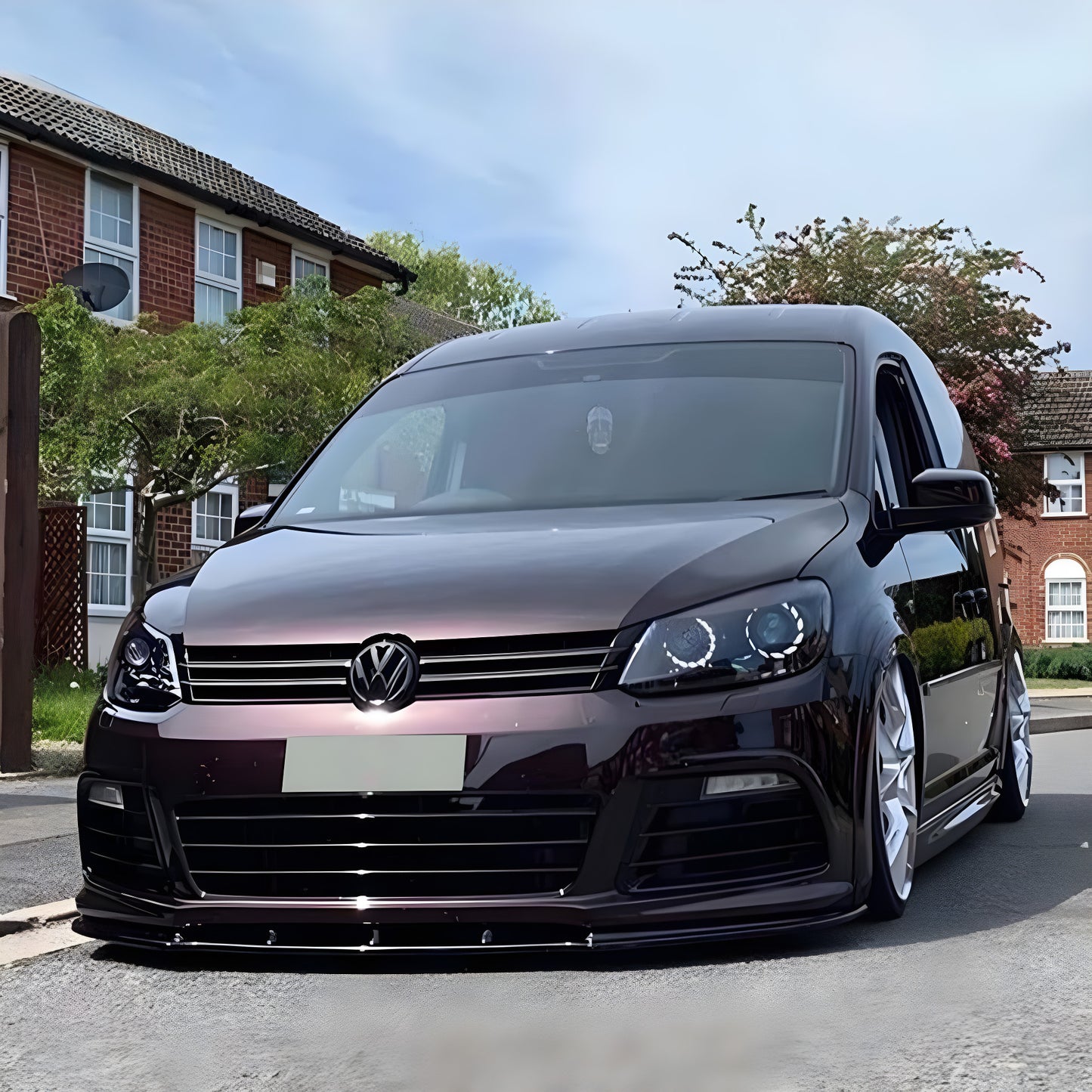 Front Splitter VOLKSWAGEN Caddy MK3 Facelift 2010-2015 With TÜV ABE 