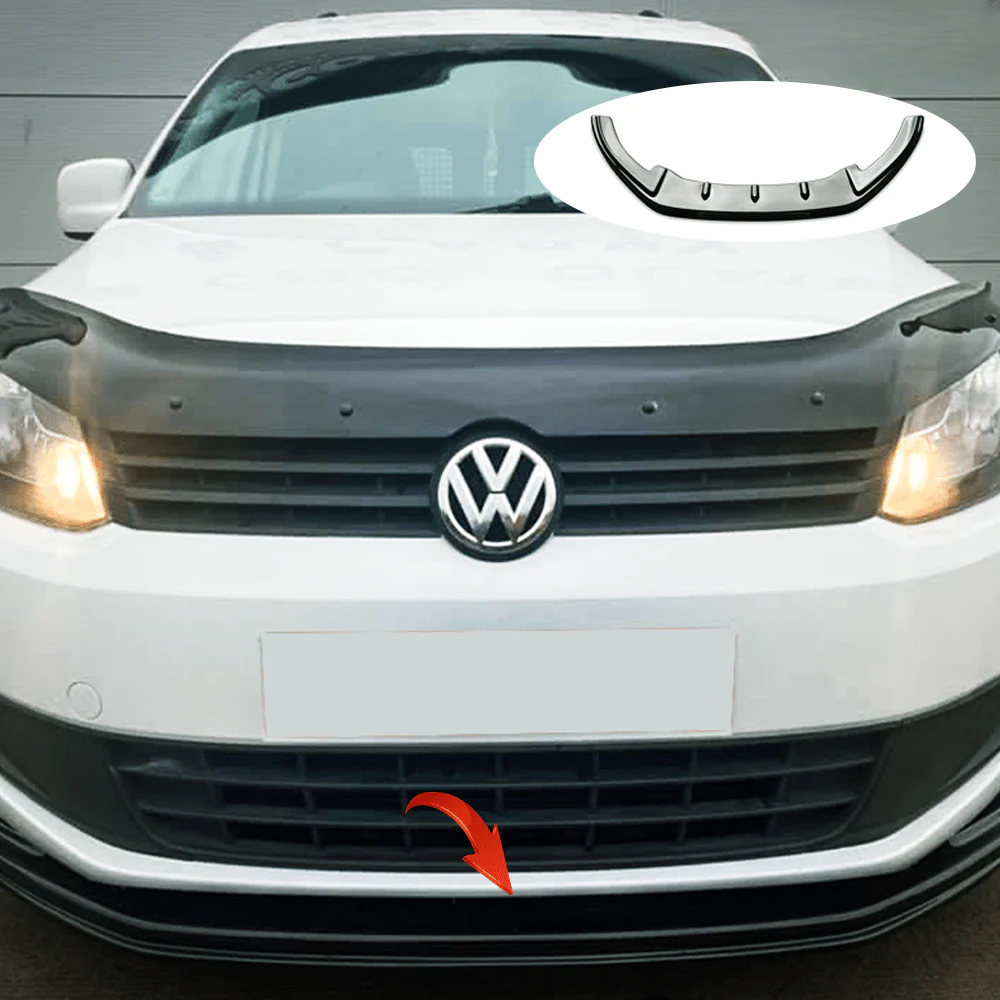 Splitter anteriore adatto per VW Volkswagen Caddy MK3 Facelift 2010-2015