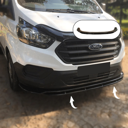 Front Splitter suitable for FORD Transit Custom MK1 Facelift 2018+ 
