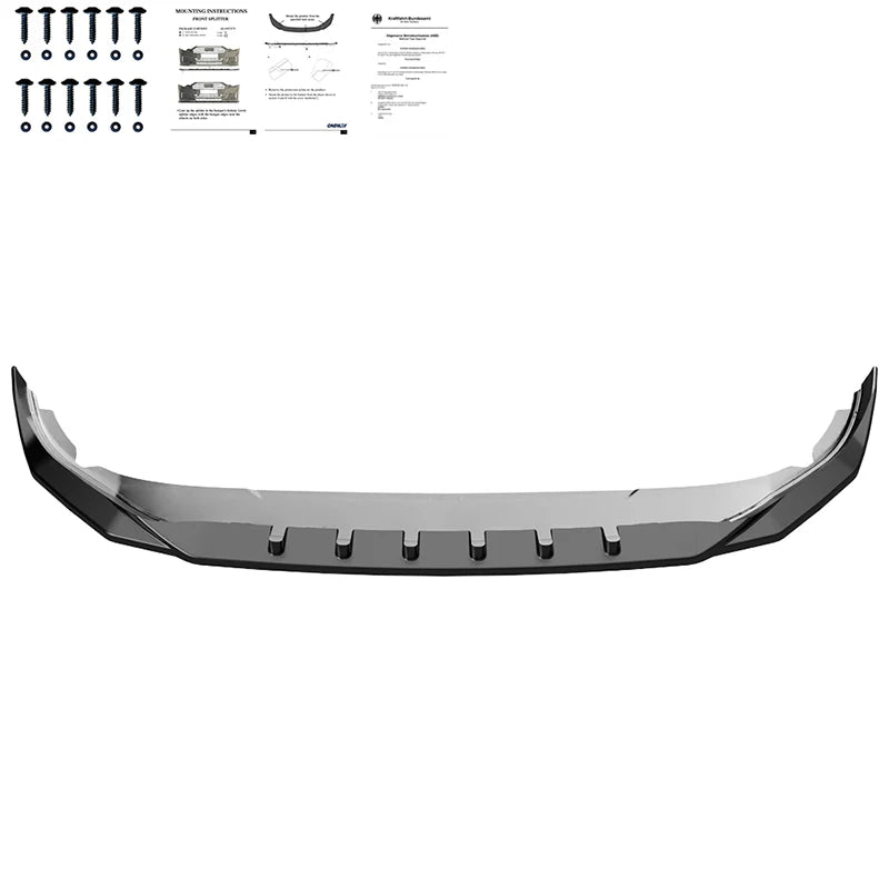 💕ART.0544 SPLITTER VW GOLF 8 2019-2024 STANDARD NERO LUCIDO 💕