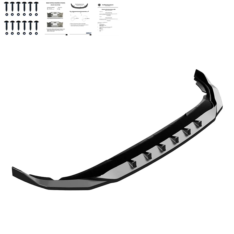 💕ART.0544 SPLITTER VW GOLF 8 2019-2024 STANDARD NERO LUCIDO 💕
