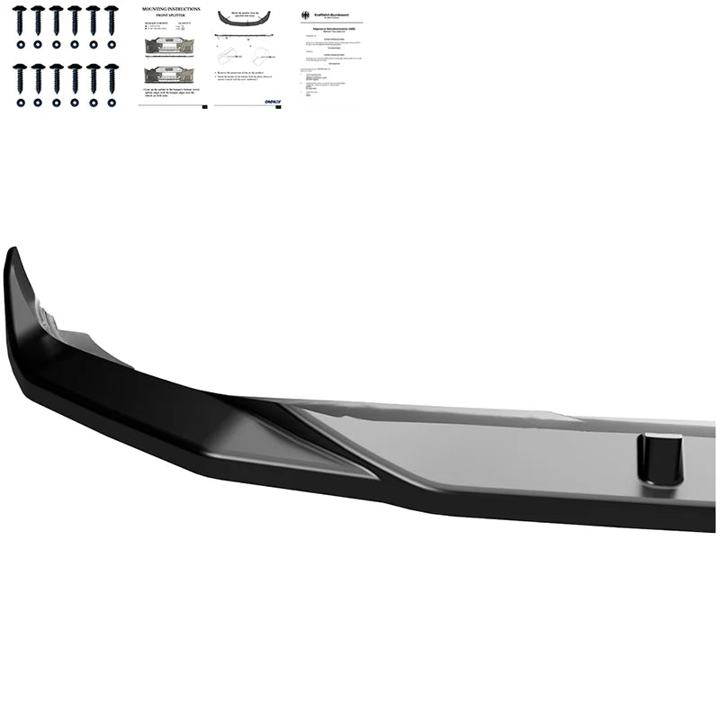 💕ART.0544 SPLITTER VW GOLF 8 2019-2024 STANDARD NERO LUCIDO 💕
