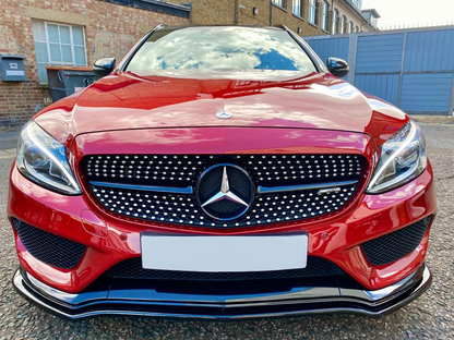 Splitter Anteriore MERCEDES Classe C W205 C43 AMG Berlina-Station Wagon 2016-2018 Con ABE TÜV