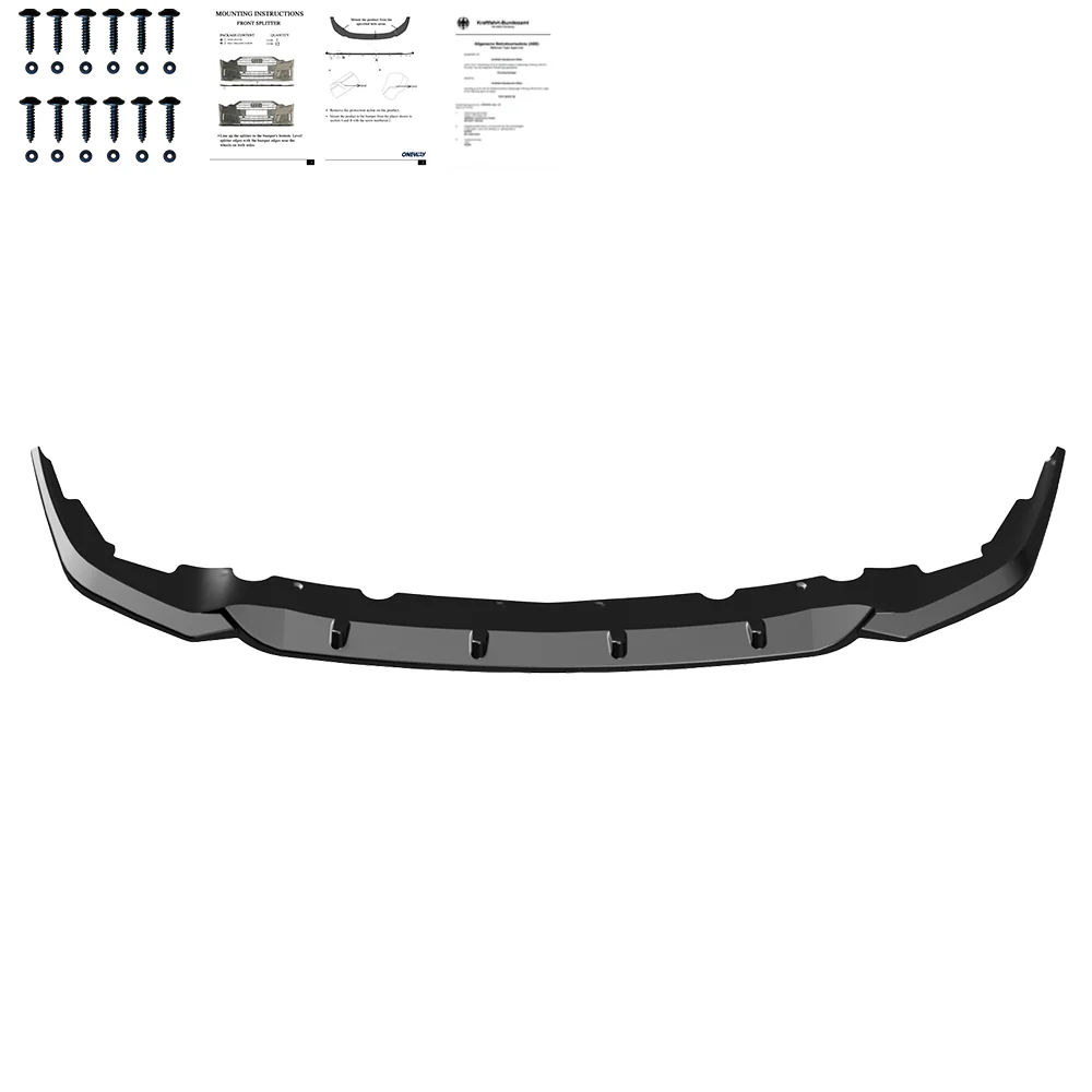 💕SPLITTER SERIE 1 F40 M-Pack/M135i 2019+ NERO LUCIDO💕