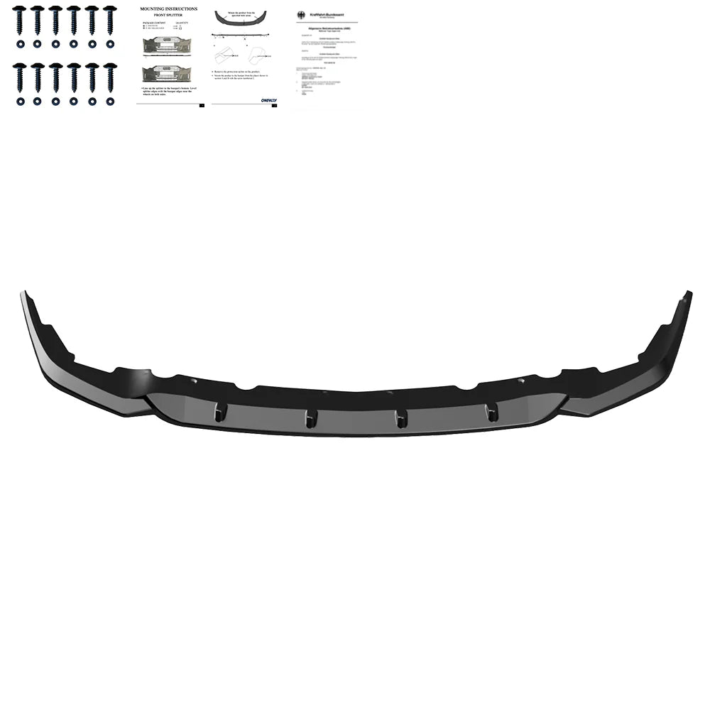 💕ART.2290 SPLITTER BMW SERIE 1 F40 M-Pack/M135i 2019+ NERO LUCIDO💕