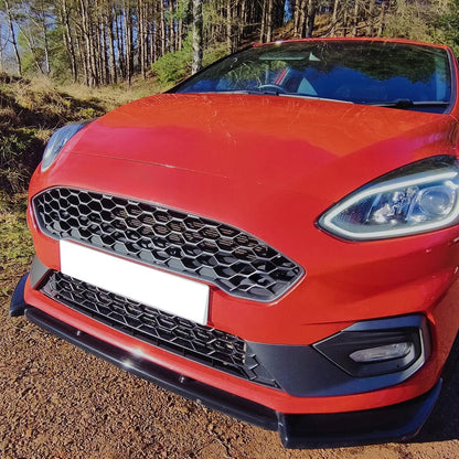 💕ART. 0206 SPLITTER FORD FIESTA MK8 VII ST 2017-2021 NERO LUCIDO 💕
