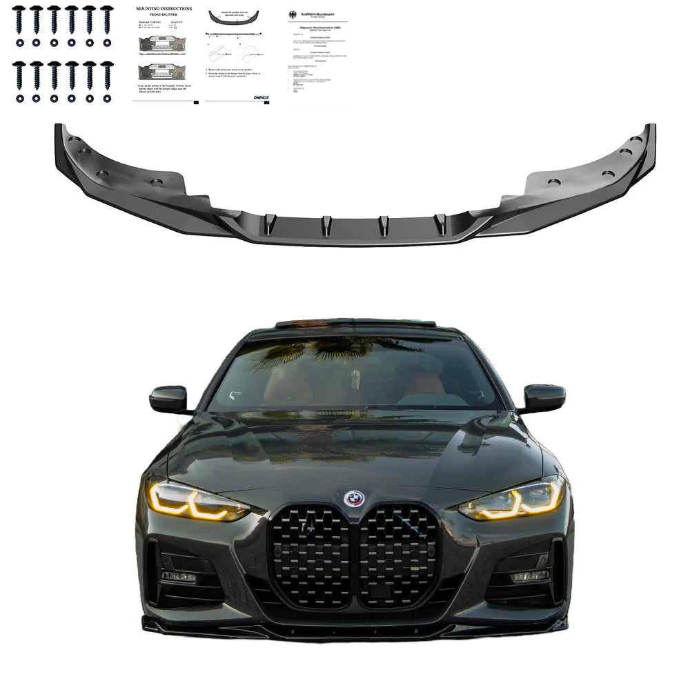 ⭐SPLITTER SUITABLE FOR BMW 4 Series Coupe/Cabrio G22 M440i M-Pack 20-24 Facelift⭐