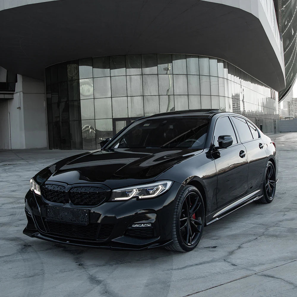 💕ART. 0562 SPLITTER BMW SERIE 3 G20 G21 MSPORT 2018-2022 NERO LUCIDO💕