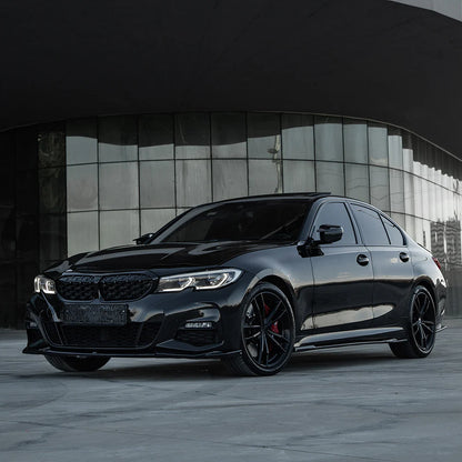 💕ART. 0562 SPLITTER BMW SERIE 3 G20 G21 MSPORT 2018-2022 NERO LUCIDO💕