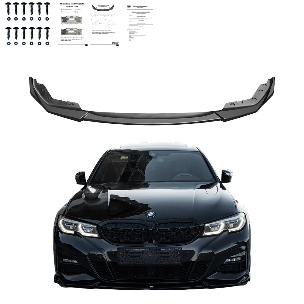 🔥SPLITTER SUITABLE FOR BMW 3 Series G20/G21 M-Pack 2018-2022 Front Splitter🔥 
