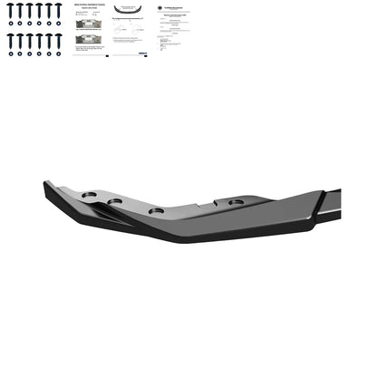 💕ART. 0562 SPLITTER BMW SERIE 3 G20 G21 MSPORT 2018-2022 NERO LUCIDO💕