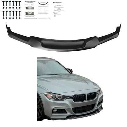 💕ART. 0670 SPLITTER BMW SERIE 3 F30 F31 Mtech LOOK MAD NERO LUCIDO💕
