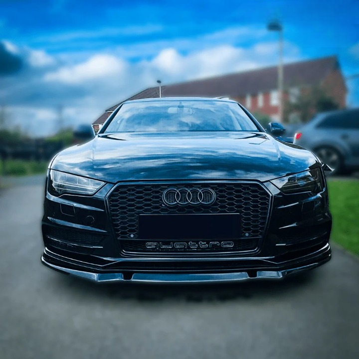 ART. 0883 SPLITTER AUDI A7 4G C7 2014-2017 SLINE S7 NERO LUCIDO