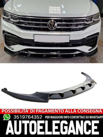 Splitter frontale adatto per VW VOLKSWAGEN Tiguan MK2 R/R-Line Facelift 2020+