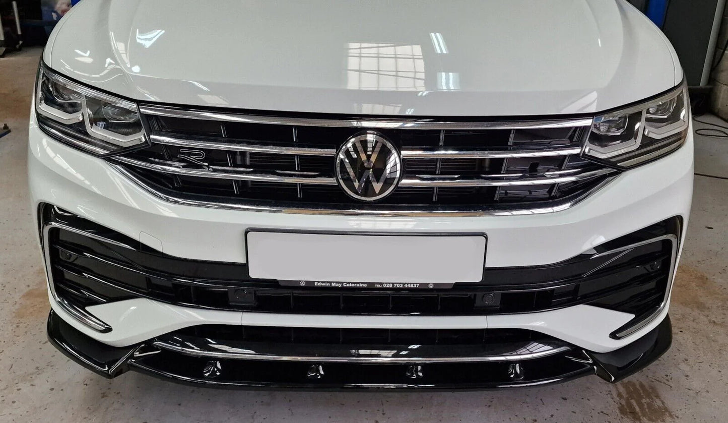 Splitter suitable for VW VOLKSWAGEN Tiguan MK2 R/R-Line Facelift 2020+ 