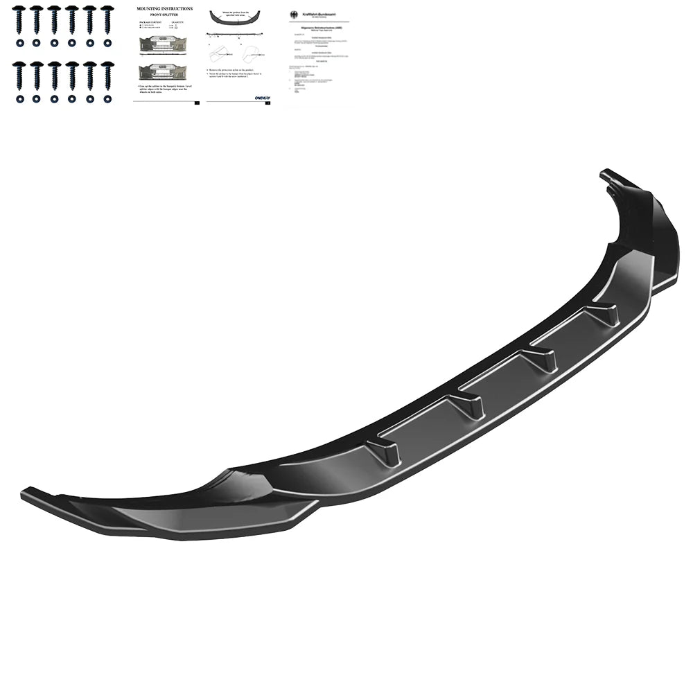 ⭐Splitter adatto per VW Tiguan Mk2 FL 2020+ - Bumper Splitter Front nero lucido⭐