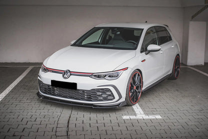 Splitter delantero versione 2 adatto per Volkswagen Golf MK 8 GTI/R Line 2020+