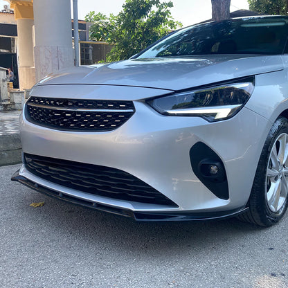 💕ART. 1428 SPLITTER OPEL CORSA F 2019+ STANDARD NERO LUCIDO 💕