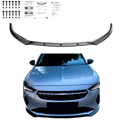 💕ART. 1428 SPLITTER OPEL CORSA F 2019+ STANDARD NERO LUCIDO 💕