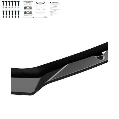 💕ART. 1428 SPLITTER OPEL CORSA F 2019+ STANDARD NERO LUCIDO 💕