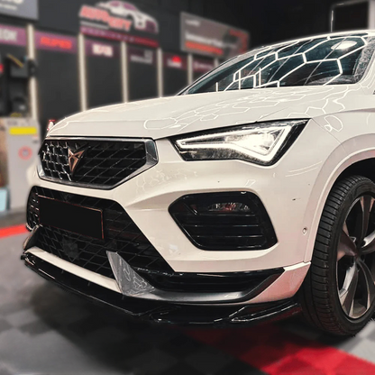 Splitter Anteriore Nero Lucido adatto per CUPRA Ateca 2018+