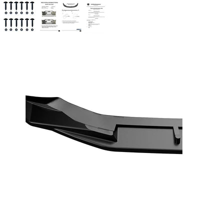 💫ART.2221 SPLITTER A3 8Y 2020-2024 SLINE S3 ( Sedan / Sportback ) NERO LUCIDO💫