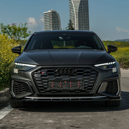 🔥FRONT SPLITTER COMPATIBLE WITH AUDI A3 S-LINE / S3 8Y (SEDAN / SPORTBACK)🔥