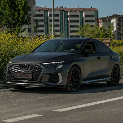 🔥FRONT SPLITTER COMPATIBLE WITH AUDI A3 S-LINE / S3 8Y (SEDAN / SPORTBACK)🔥