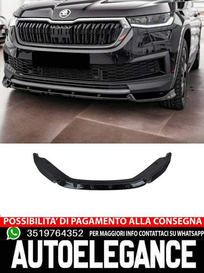 Splitter frontale adatto per SKODA Kodiaq Mk1 Facelift 2021+ Front Splitter