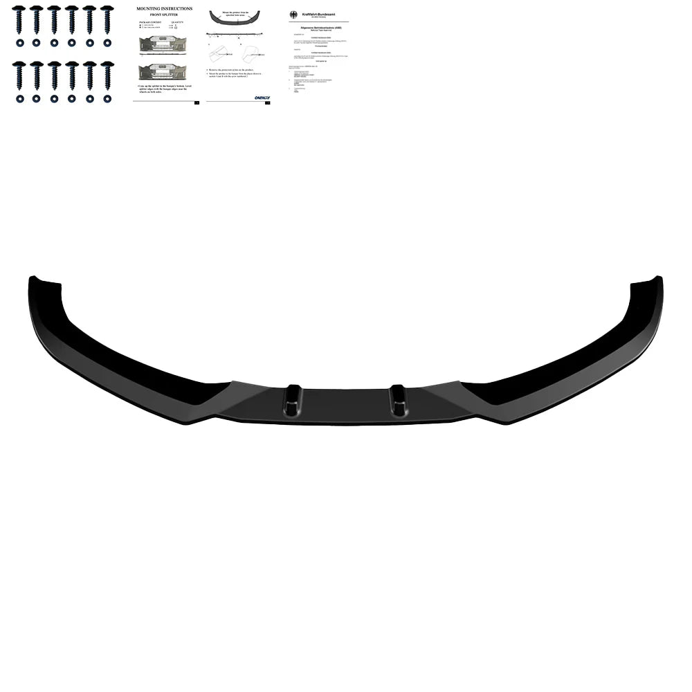 💕ART.1619  SPLITTER AUDI A3 8V 2012-2016 RS3 LOOK  NERO LUCIDO💕