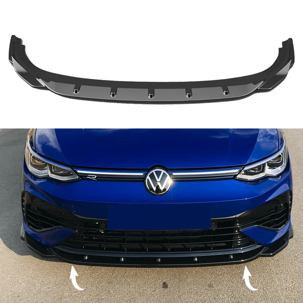 Splitter Anteriore VW VOLKSWAGEN Golf MK 8 R 2020+ Con ABE TÜV