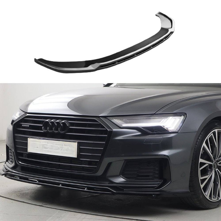✨SPLITTER ANTERIORE ADATTO PER AUDI A6 S-Line S6 C8 2019+ con ABE TÜV✨
