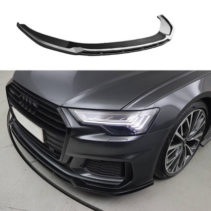 ✨SPLITTER ANTERIORE ADATTO PER AUDI A6 S-Line S6 C8 2019+ con ABE TÜV✨