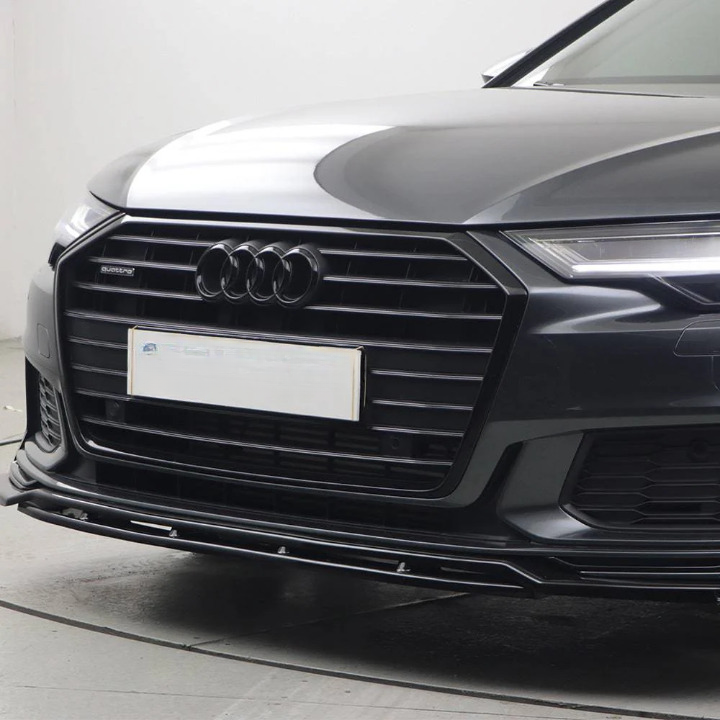 ✨SPLITTER ANTERIORE ADATTO PER AUDI A6 S-Line S6 C8 2019+ con ABE TÜV✨