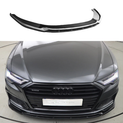 ✨SPLITTER ANTERIORE ADATTO PER AUDI A6 S-Line S6 C8 2019+ con ABE TÜV✨