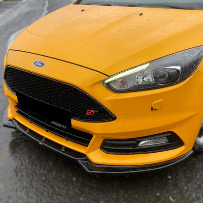 🔥Splitter suitable for FORD Focus Mk3 FL 15+Bumper Splitter Front Gloss Black 🔥 