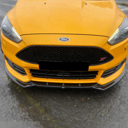 🔥Splitter suitable for FORD Focus Mk3 FL 15+Bumper Splitter Front Gloss Black 🔥 
