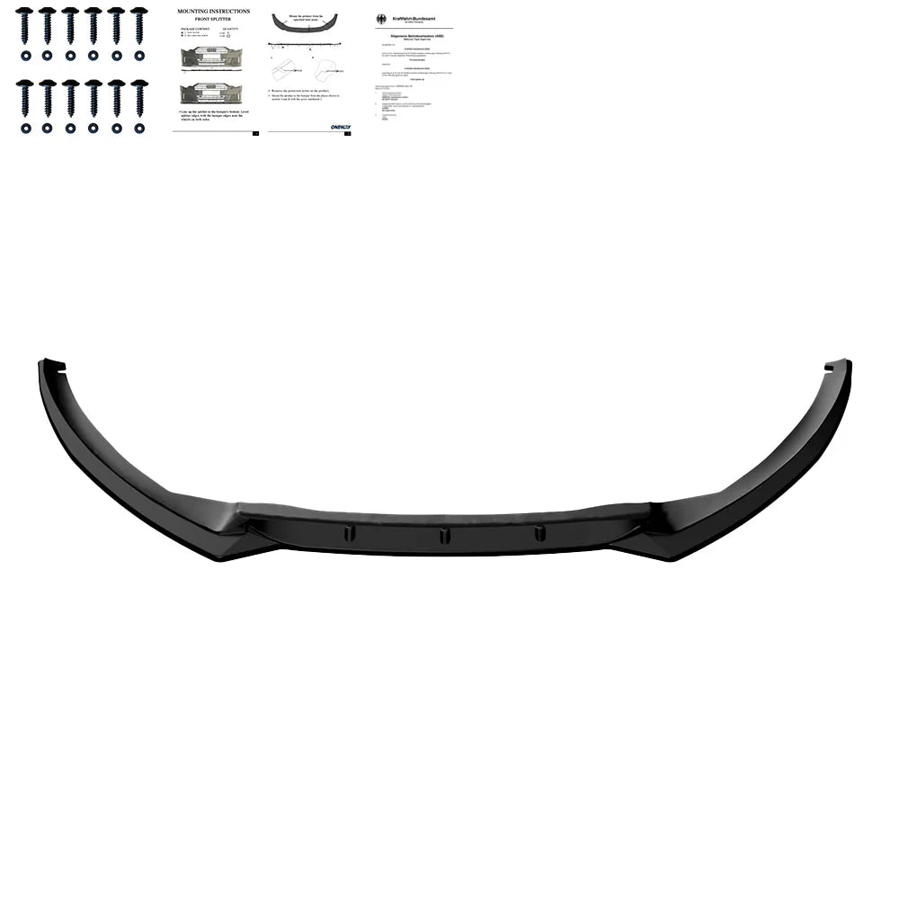 🔥Splitter suitable for FORD Focus Mk3 FL 15+Bumper Splitter Front Gloss Black 🔥 