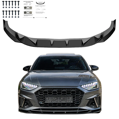 💫ART.9588 Splitter Anteriore per AUDI A4 S-Line/S4 B9 Facelift 2019-2024💫