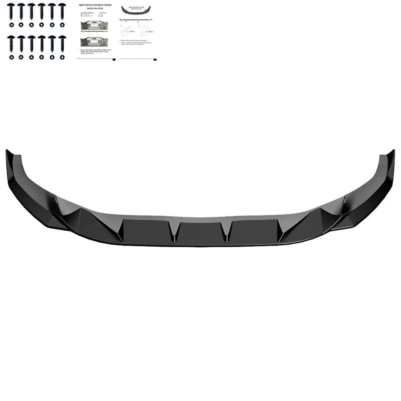💫ART.9588 Splitter Anteriore per AUDI A4 S-Line/S4 B9 Facelift 2019-2024💫