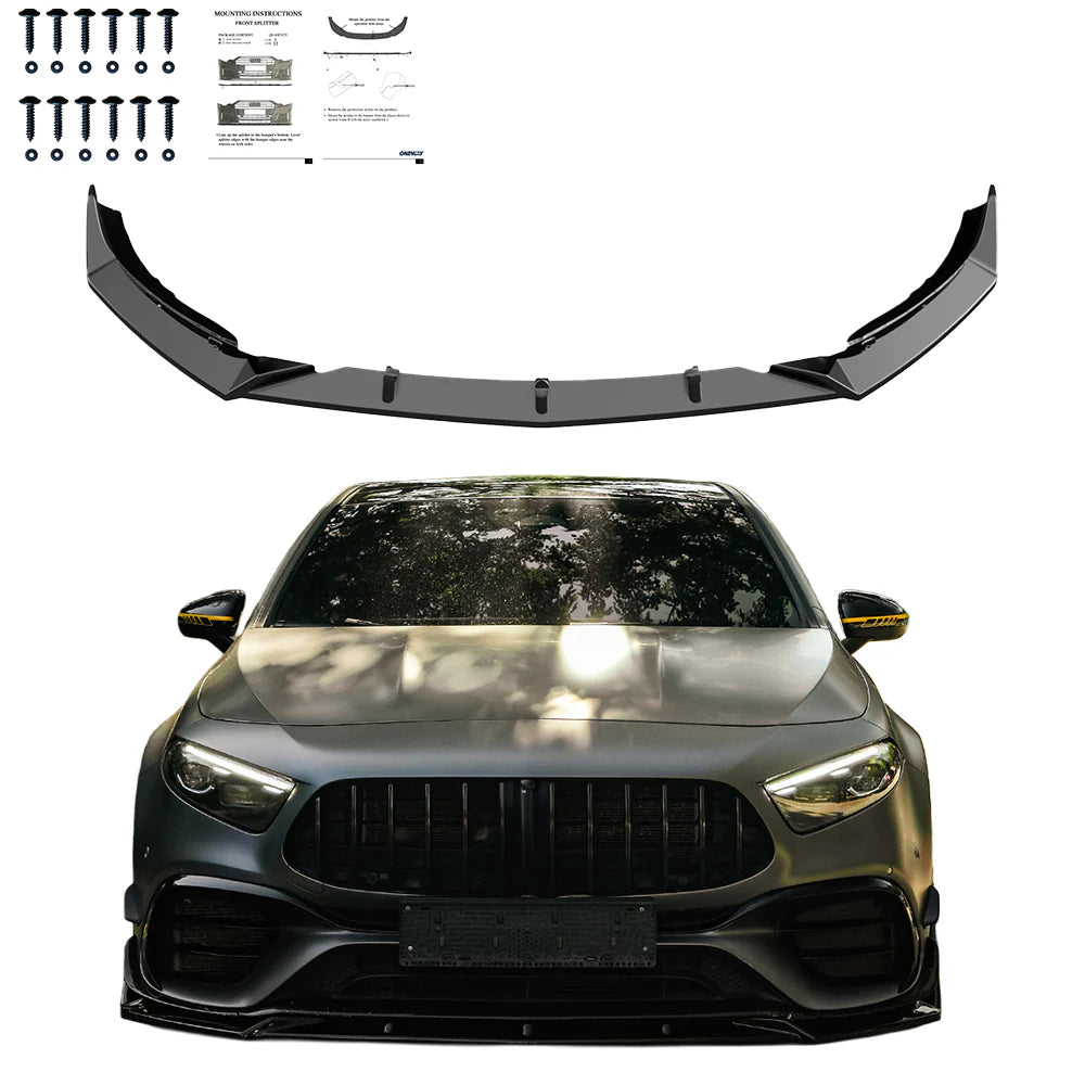 💫 ART.2928 Splitter MERCEDES A45 S Aero Pack W177 2019-2023💫