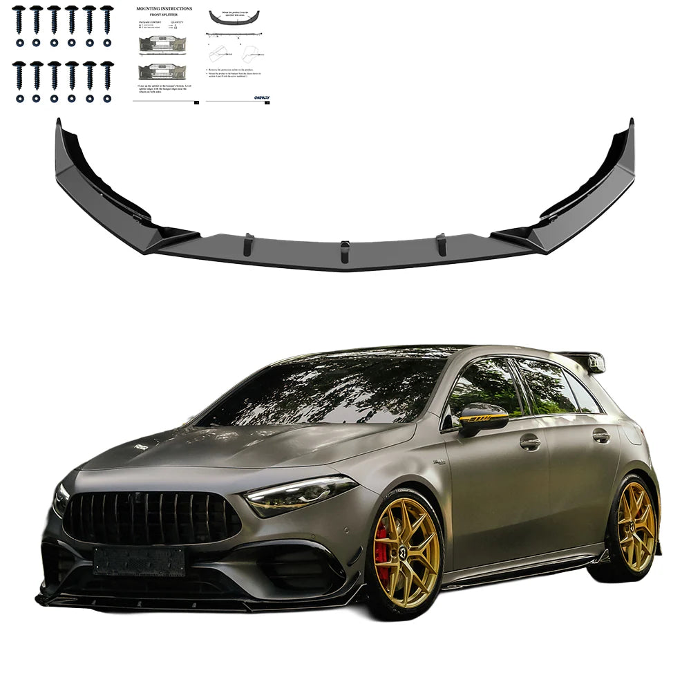 💫 ART.2928 Splitter MERCEDES A45 S Aero Pack W177 2019-2023💫