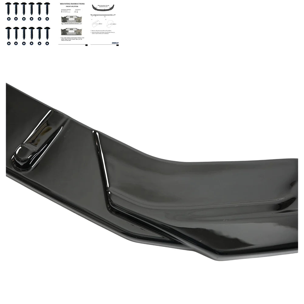 💫ART.7357 Splitter Anteriore per VW VOLKSWAGEN Scirocco R MK3 Facelift 14-17💫