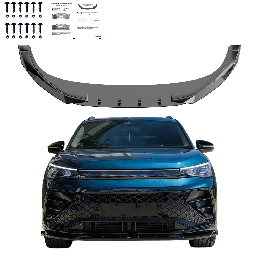 💫ART.2913 Splitter adatto per VW VOLKSWAGEN Tiguan R-Line Mk3 2024+💫